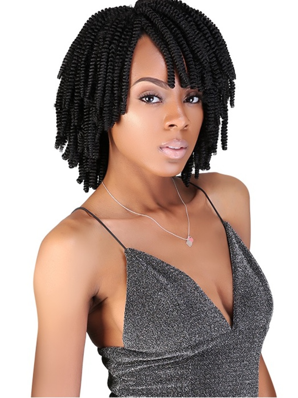 Nubian Twist 10” Curls Crochet Hair Pre-Looped Color T1B/BUG Hair Lot of 3